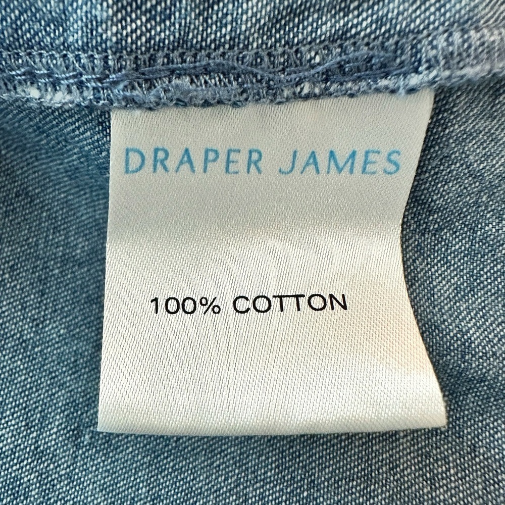 Draper James | Collared Chambray Shift Dress (12) - Picture 5 of 6
